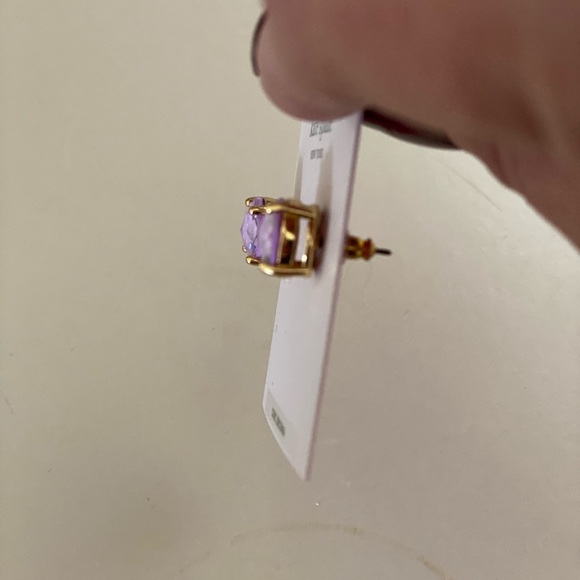 kate spade lavender gumdrop stud earrings - Picture 3 of 7